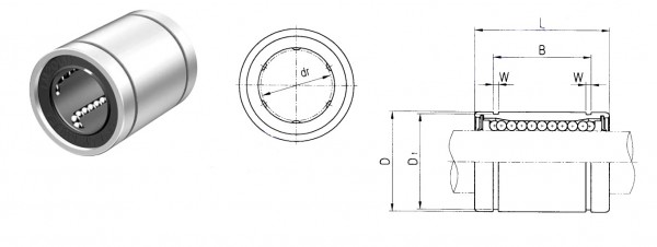 Подшипник LM12 UU